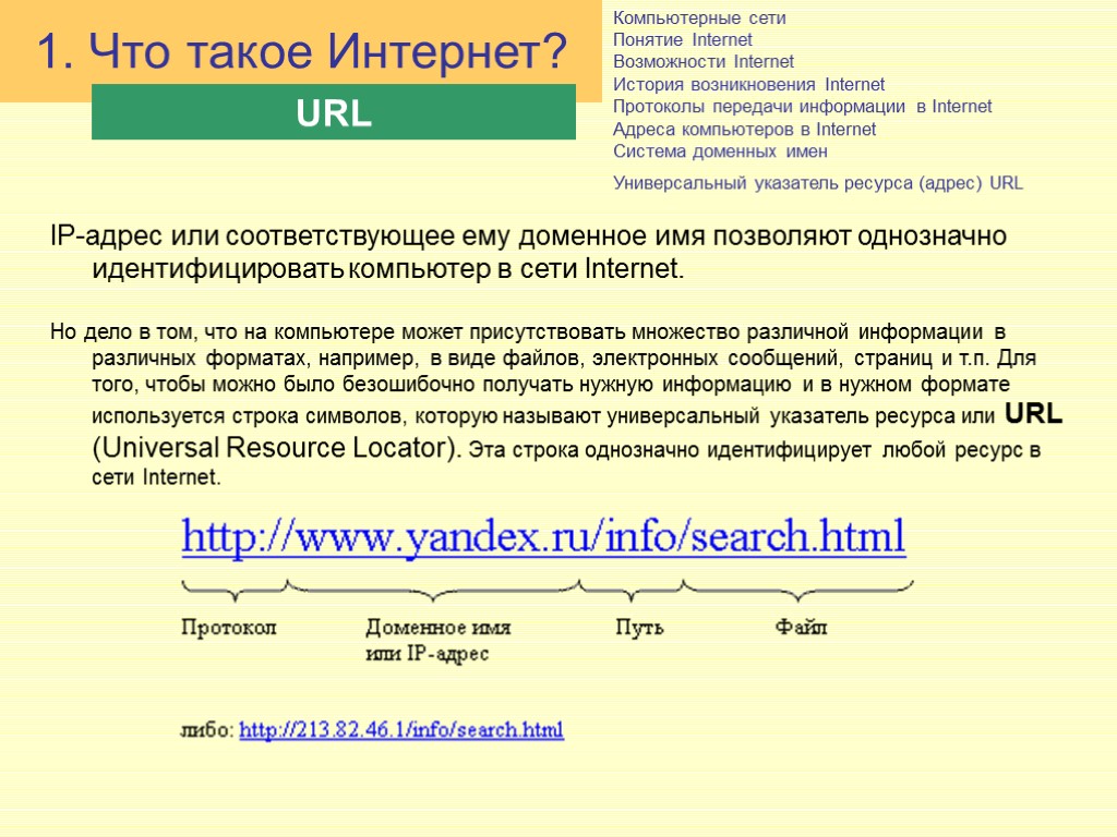 Компьютерные сети Понятие Internet Возможности Internet История возникновения Internet Протоколы передачи информации в Internet Компьютерные сети Понятие Internet Возможности Internet История возникновения Internet Протоколы передачи информации в Internet